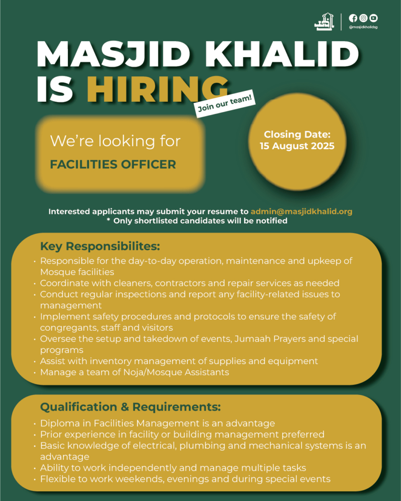 FACILITIES OFFICER HIRING